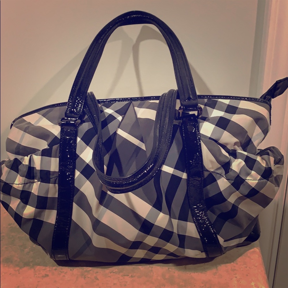 Burberry tote & or diaper bag
